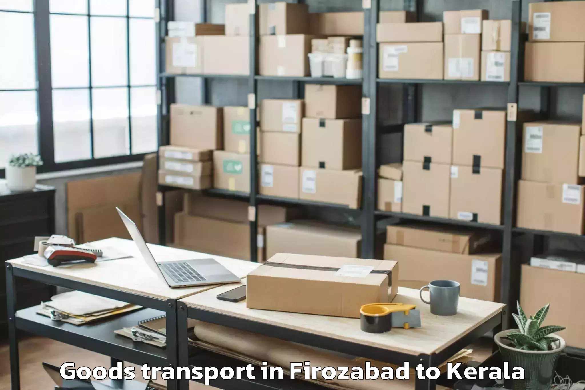 Leading Firozabad to Mavelikkara Goods Transport Provider